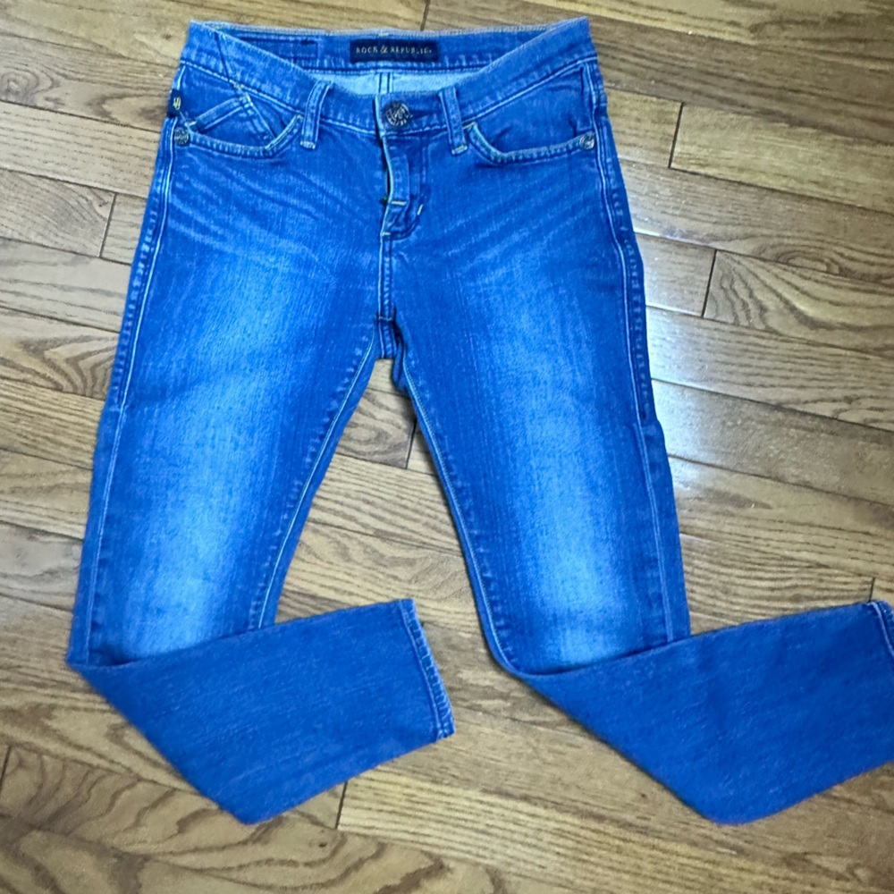 Rock & Republic Electric Blue Skinny Jeans